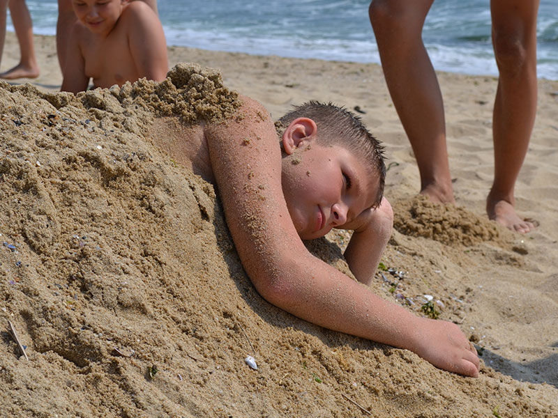 Закопался в песок